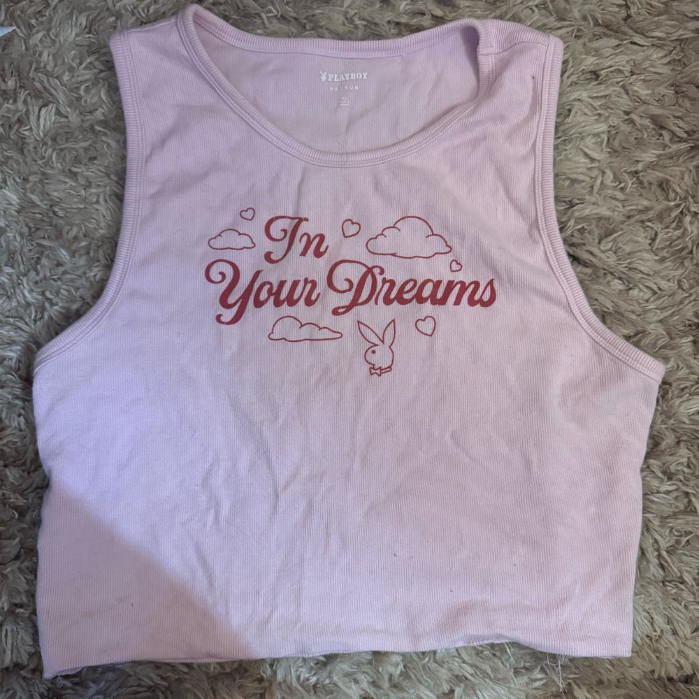 Playboy In Your Dreams Logo Tank